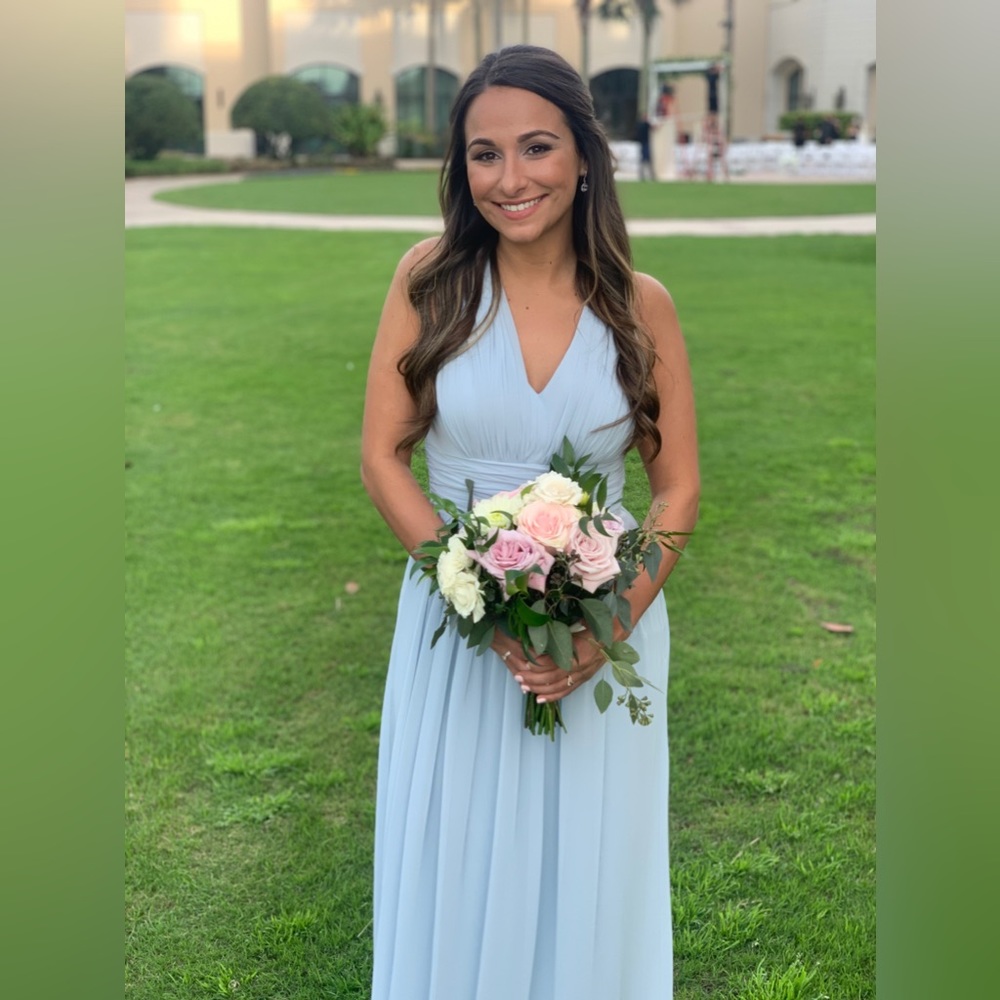 After Six Blue Bridesmaid Dress